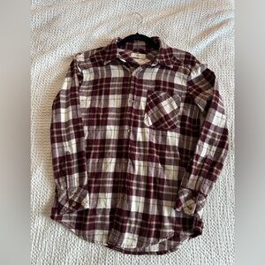 Aritzia | Tna Button-Down Plaid Flannel Shirt